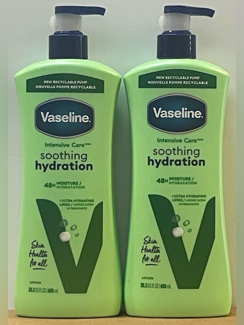 Vaseline Soothing Hydration Intensive Care Lotion (Pack of 2)